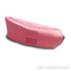 Vetroo Inflatable Hangout RED / HOT PINK Lounger with Portable Carry Bag - Suitable For Camping, Pool, Beach Couch Sofa, Dream Chair Garden Cushion, Sleeping Portable Air Bed
